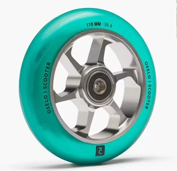 Колесо для трюкового самокату OXELO 110 мм Blue Chrome