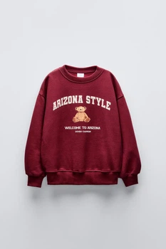 Свитшот для девочки Zara 164 размер бордовый 5350705681
