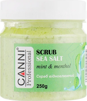 Скраб из морской соли "Мята и ментол" Canni Sea Salt Scrub Mint & Menthol 250g (896273-809323-2)