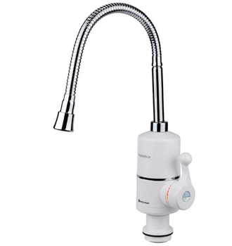 Кран-водонагреватель AQUATICA NZ 3.0 кВт для кухни гусак гофрированный проточный нагрев воды 0.4-5 бар (SG-12781)