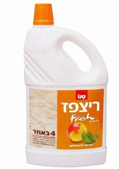 Средство ароматизированное для мытья пола 4 в 1 Sano Fresh Персик 2 л (7290003015627)