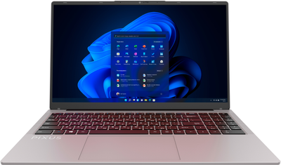 Ноутбук Pixus Link 15.6, 1920х1080 (FullHD), IPS, Intel N100 (3.4 ГГц), 16 ГБ, SSD - 256 ГБ, Intel UHD Graphics, Windows 11 Pro, сірий 286169