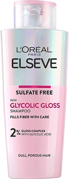 Шампунь для придания блеска и мягкости волос - L’Or?al Paris Elseve Glycolic Gloss Shampoo 200ml (1323012-26993371)