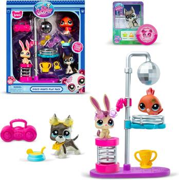 Zestaw do zabawy Littlest Pet Shop Disco Nights Play Pack (0885561006377)