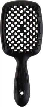 Щітка для волосся Janeke Superbrush small 17,5 см x 7 см Чорна