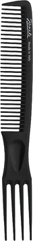 Гребінець-вилка для начісування волосся, чорна - Janeke Professional Wide-Teeth Comb With Picks (1172544-27067870)