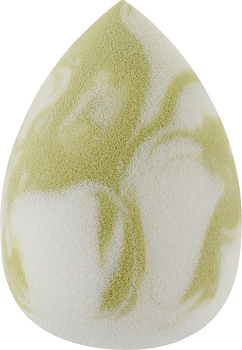 Спонж для макіяжу "Beauty Blender", мармуровий, 6 см, біло-оливковий - Beauty LUXURY (1190831-27070069)