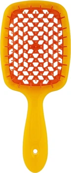 Гребінець для волосся продувний, жовто-оранжевий - Janeke Superbrush Yellow/Orange (1182313-27057908)
