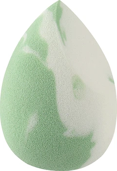 Спонж для макияжа "Beauty Blender", мраморный, 7 см, бело-салатовый - Beauty LUXURY (1190805-27070029)