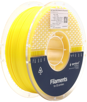 Filament do wkładu Gembird High Speed ABS 1.75 mm Żółty (3DP-ABS1.75HY-01-Y)