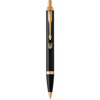 Ручка шариковая Parker IM Black GT BP Трезубец 22032_TR