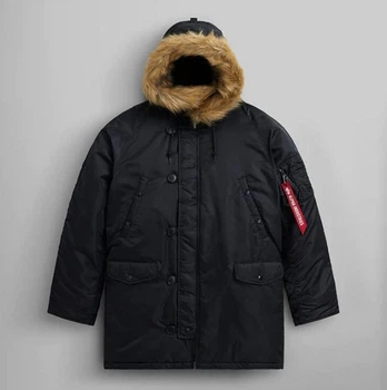 Парка Alpha Industries Men's N-3B Gen 1 Parka Large, Чорний