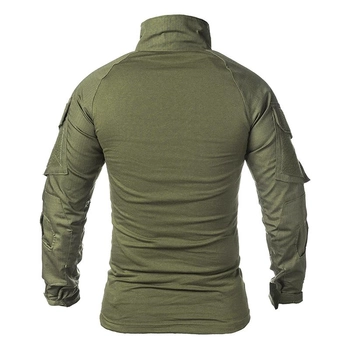 Рубашка тактическая Lesko A655 Green XXXL мужская с длинным рукавом