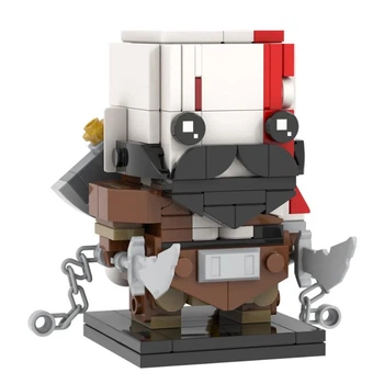 Конструктор MOOXI Brick Headz: God of War Kratos (189 деталей)