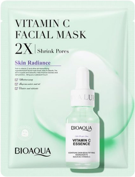 Набор тканевых масок для лица Bioaqua Vitamin C Facial Mask 2Х Shrink Pores с витамином С 30 г х 5 шт (6942349738630)