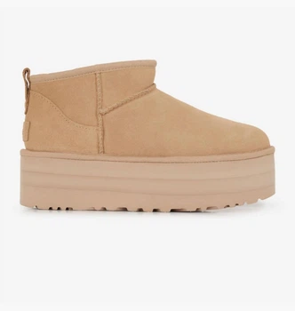 Жіночі уггі UGG Classic Ultra Mini Platform Beige 1135092-DRI 38 (24) Бежеві