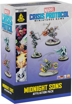 Набір фігурок для складання та розфарбовування Atomic Mass Games Marvel Crisis Protocol Midnight Sons Affiliation Pack CP220 (841333129446)