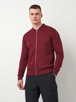 Толстовка на блискавці чоловіча Calvin Klein Jeans 11434.2 S (44) Бордова (ROZ6501093926)
