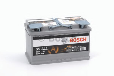 Акумулятор 80Ah-12v BOSCH AGM (S5A11) (315x175x190),R,EN800 Bosch (0092S5A110)
