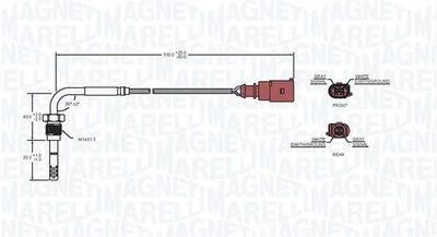 MAGNETI MARELLI VW датчик температури ВГ Caddy, T5, Passat, 1,9-2,0TDI 04- Magneti Marelli (172000019010)