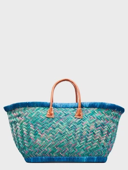 Сумка пляжна Le Comptoir de la plage Aravola BM_Tutti_384 міцний плетений кошик із соломи One size Зелений (ZIK0000029030)