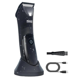 Акумуляторна машинка-триммер для стрижки волосся, бороди та носа з USB DSP-60122 Pro Чорний