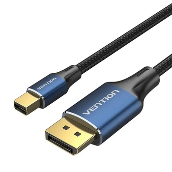 Кабель цифровий Vention mini DisplayPort - DisplayPort v1.4 2m Black, 8K 60 Hz, 4K 144Hz, 2K 165Hz, 1080P 240Hz (HCFLH)
