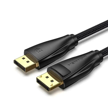 Кабель цифровий Vention DisplayPort v1.4 5m Black, 8K 60 Hz, 4K 144Hz, 2K 165Hz, 1080P 240Hz (HCCBJ)