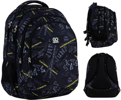 Рюкзак шкільний GoPack Teens 44x32x18 см 19 л Чорний (GO25-162L-5)