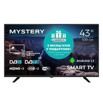 Телевізор MYSTERY Smart MTV-4350FST2 FullHD Android 13