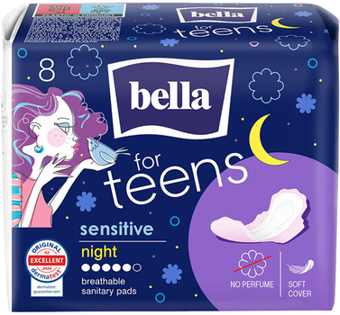 Прокладки гігієнічні Bella for Teens Sensitive Night 8 шт (5900516713300)