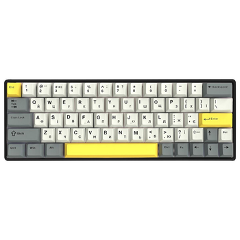 Клавіатура Epomaker EP64 60% Mulan Switch Hot-Swap (2.4G/BT/USB) RGB UA Black (EP64-B-M