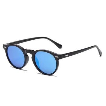 Сонцезахисні окуляри поляризаційні ретро Zolman C 12 Black/Blue