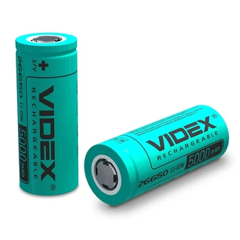 Акумулятор Videx Li-ion 26650 (без захисту) 5000mAh bulk/1шт (26650/5000/1B) 27301