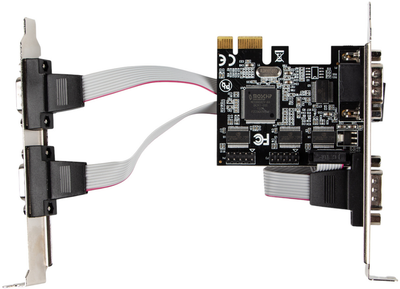 Karta rozszerzeń Lanberg PCI-Express X1 4x DB-9 Low profile (PCE-DB9-004)