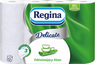 Zestaw papieru toaletowego Regina Aloe Vera 12 rolek (ZES8004260217040)