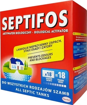 Биопрепарат для уличного туалета, септика Septifos 648 г. (на 4 месяца)