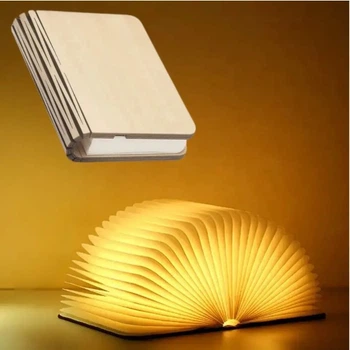 Сложная LED лампа-книга с аккумулятором 22*16*2,5см, Светильник-ночник в форме книги с регулируемой 55050/19