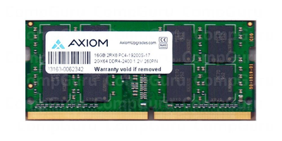 Оперативная память для ноутбука Axiom DDR4 16GB 2400MHz SO-DIMM 2Rx8 PC4-2400 (33163-0062342)