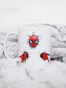 Кружка Человек Паук с принтом керамическая чашка Марвел Spider Man 330 мл (не 3Д) Uk_97