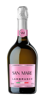 Вино ігристе San Mare Lambrusco dell'Emilia Bianco біле напівсолодке 0.75 л (8008820160715)
