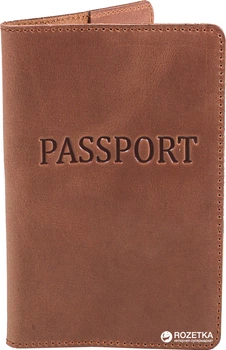 Обкладинка для паспорта DNK Leather DNK-Pasport-Hcol.N Коричнева (2000000312200)