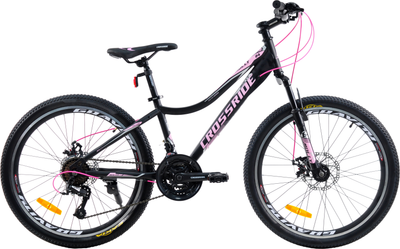 Велосипед Crossride MТВ ST "Molly Lady" 24"  13" Чорний (0225-130-1)