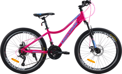 Велосипед Crossride MТВ ST "Molly Lady" 24"  13" Рожевий (0225-130-3)