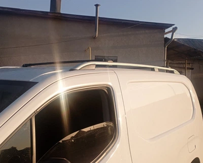 Рейлинги Skyport серого цвета для Peugeot Partner/Rifter (2019 и новее) с короткой базой