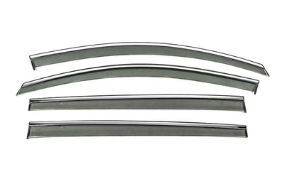 Ветровики с хромированным молдингом Niken Luxury (4 шт) для Volkswagen Touran 2003-2010 гг