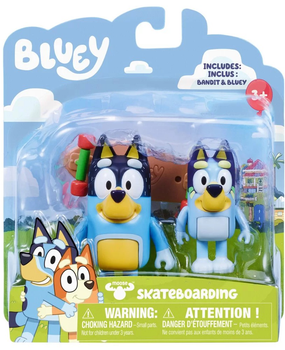 Zestaw figurek Moose Bluey Skateboarding (0630996130421)