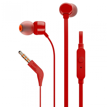 Наушники JBL T110 Tune проводная гарнитура красная