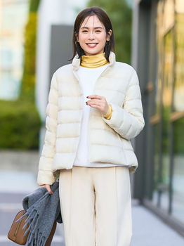 Пуховик женский UNIQLO 173527884 3XL Молочный (1159826683)