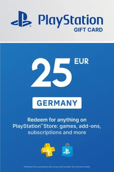 PlayStation Store Card 25 EUR | Playstation Network Germany (ключ активації)